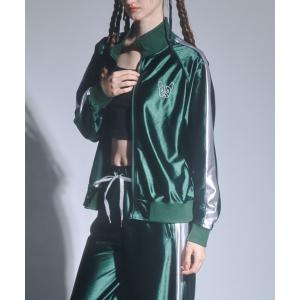 ジャージ ライン入りジャージTOPS レディース