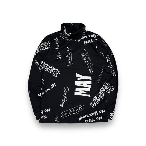 tシャツ Scribble graffiti turtleneck shirt メンズ