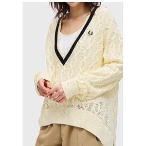 ニット レディース Open-Knit V-Neck Jumper｜ZOZOTOWN Yahoo!店