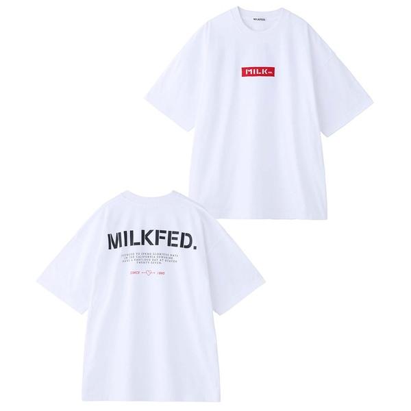 「MILKFED.」 半袖Tシャツ ONE SIZE レッド レディース
