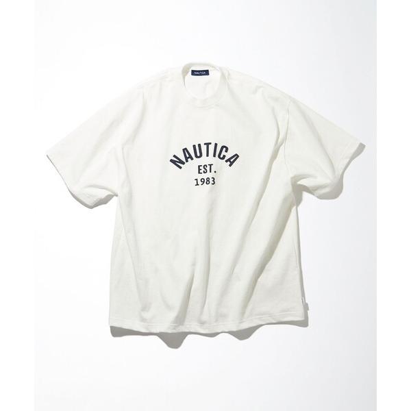 「NAUTICA」 半袖Tシャツ SMALL ホワイト メンズ