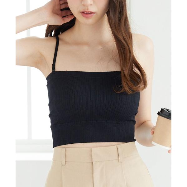 チューブトップ ベアトップ 「サイズ展開有り」カップ付ショート丈チューブキャミ