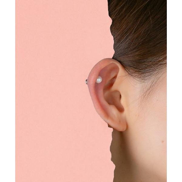 ピアス 「Os」オズ　/金属アレルギー対応　6ミリパール　14G　ボディピアス レディース メンズ