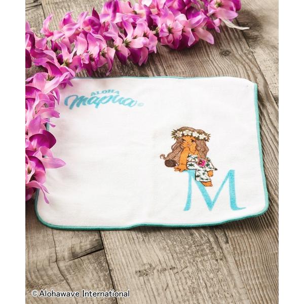 ハンカチ 「Kahiko」ALOHA MAPUA イニシャルハンドタオル レディース