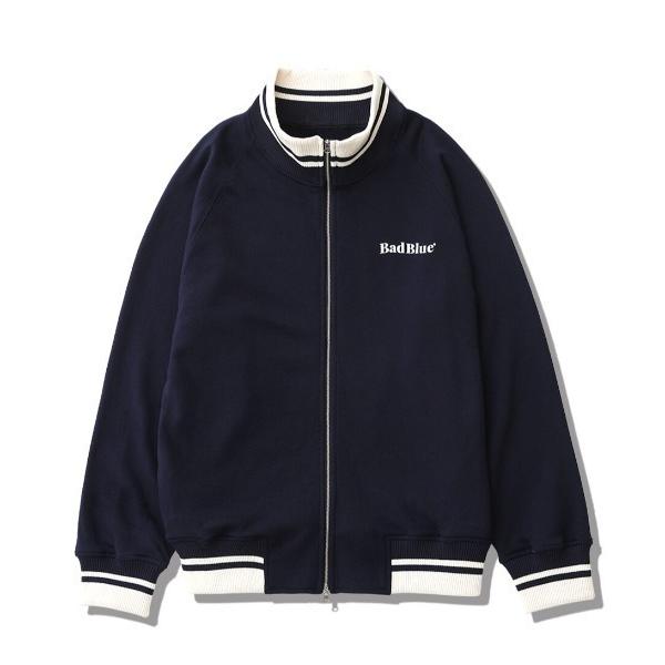 ジャージ BadBlue (バッドブルー) Logo Zipup Jersey Navy レディース...