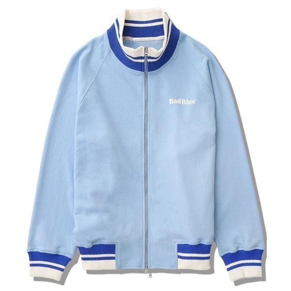 ジャージ BadBlue (バッドブルー) Logo Zipup Jersey Skyblue レデ...