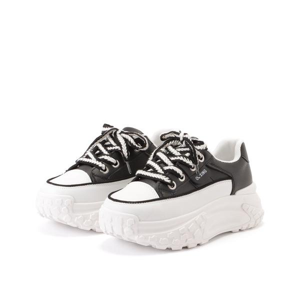 スニーカー 配色 ライン 厚底 ボリューム ダッドスニーカー レディース