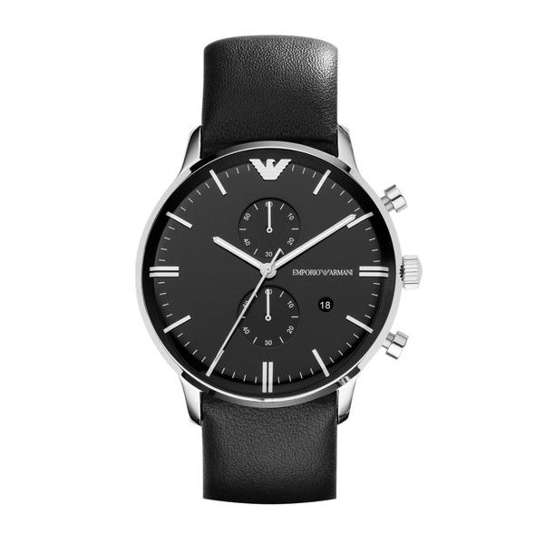 「EMPORIO ARMANI」 アナログ腕時計 FREE ブラック メンズ