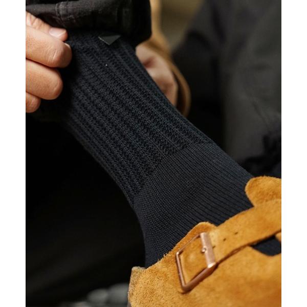 靴下 ANONYMOUSISM/アノニマスイズム タックリブクルー ソックス メンズ レディース