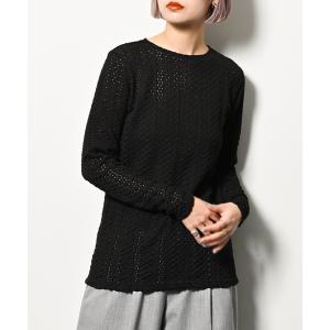 tシャツ Tシャツ レディース COTTON EYELET TOPS：カットソー