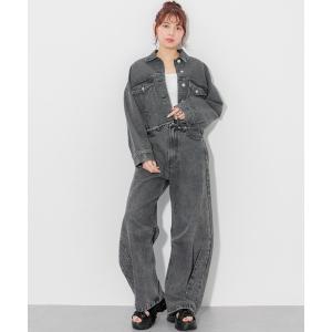 パンツ デニム ジーンズ レディース デニムカーブパンツ(セットアップ対応)｜ZOZOTOWN Yahoo!店