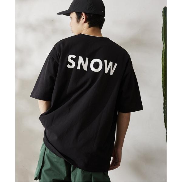 「Snow Peak」 半袖Tシャツ LARGE ブラック メンズ