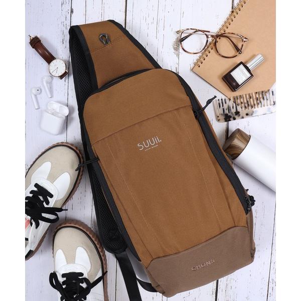 ウエストポーチ ウエストバッグ SUUii(スーイ) USBポート付き超撥水ボディバッグ レディース...