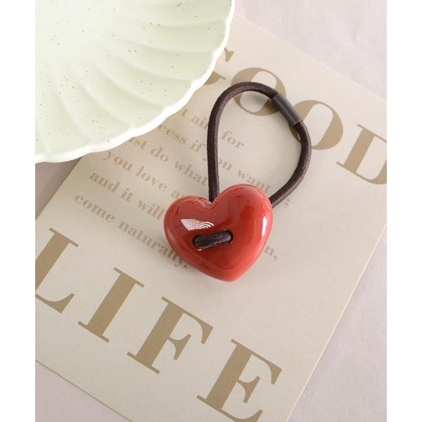 ヘアゴム 「resonance」ぷっくりハート ヘアゴム「8色展開」