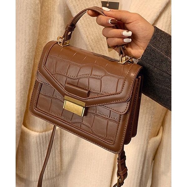 ショルダーバッグ バッグ クロコ型押し ショルダーバッグ 韓国風 レディース