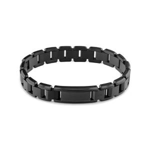 ブレスレット 「Calvin Klein/カルバンクライン」 インターセクション - メンズ ブラック IP リンク ブレスレット メンズ