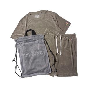 パジャマ 「FRUIT OF THE LOOM/フルーツオブザルーム」パイルルームウェア / 収納バッグ付き メンズ レディース