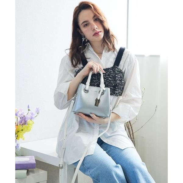 ハンドバッグ 「MERCURYDUO/マーキュリーデュオ」メタルアイレット　ミニショルダーバッグ、ハ...