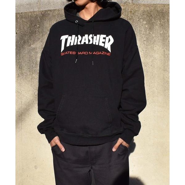 パーカー メンズ 「ヴィンテージ古着」THRASHER/スラッシャー ロゴ スウェットパーカー