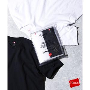 tシャツ Tシャツ メンズ ”2枚セット”HANES (ヘインズ)417別注 2パックTシャツ HM1-Z703S｜zozo