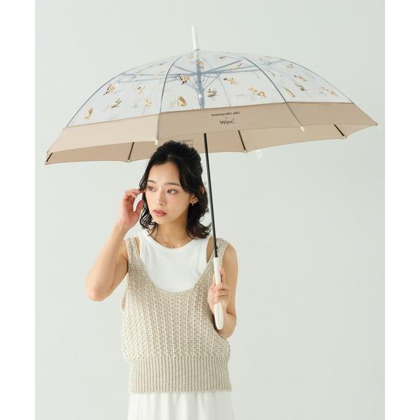 傘 「ビニール傘」沖昌之×Wpc. プラスティックアンブレにゃん レディース