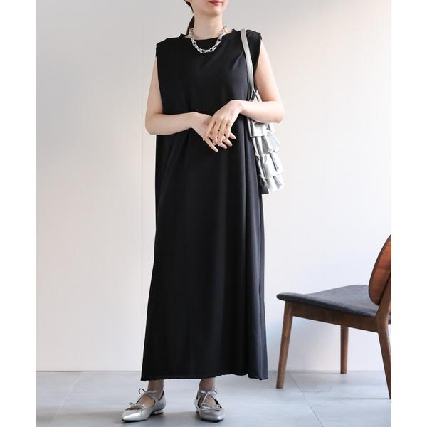 ワンピース 「美シルエット」ショルダータックワンピース