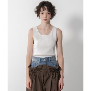 タンクトップ ノースリーブ カップ付きショート丈タンクトップ