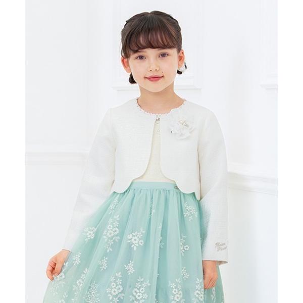フォーマル 発表会 卒園式 入学式 ファンシーツィード　裾スカラップジャケット キッズ 子供服 女の...