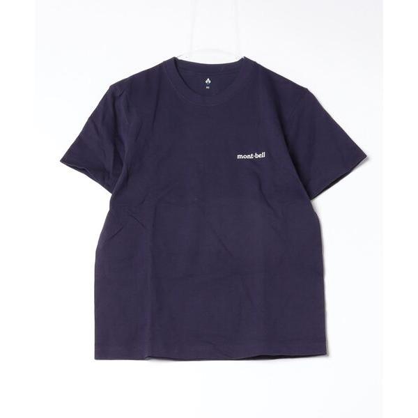 「mont-bell」 半袖Tシャツ X-SMALL パープル レディース