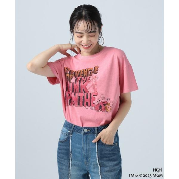 「BAYFLOW」 半袖Tシャツ「PINK PANTHERコラボ」 FREE ピンク レディース