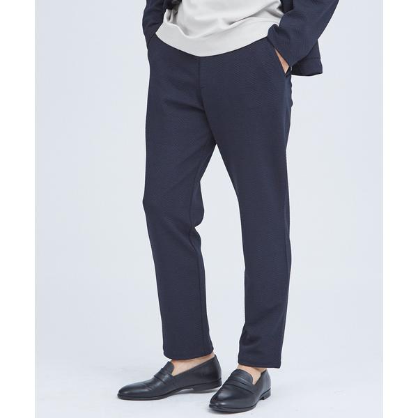 スラックス 「セットアップ対応」フクレジャガード へリンボン柄 スラックス メンズ レディース