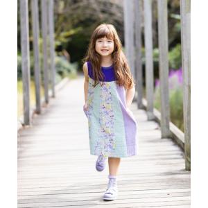 mezzo piano ワンピース 花ブーケレース刺しゅう ワンピース キッズ