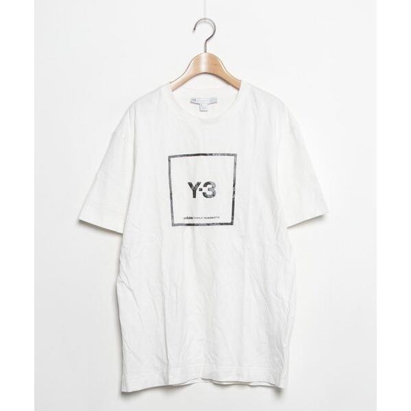 「Y-3」 半袖Tシャツ LARGE ライトホワイト メンズ