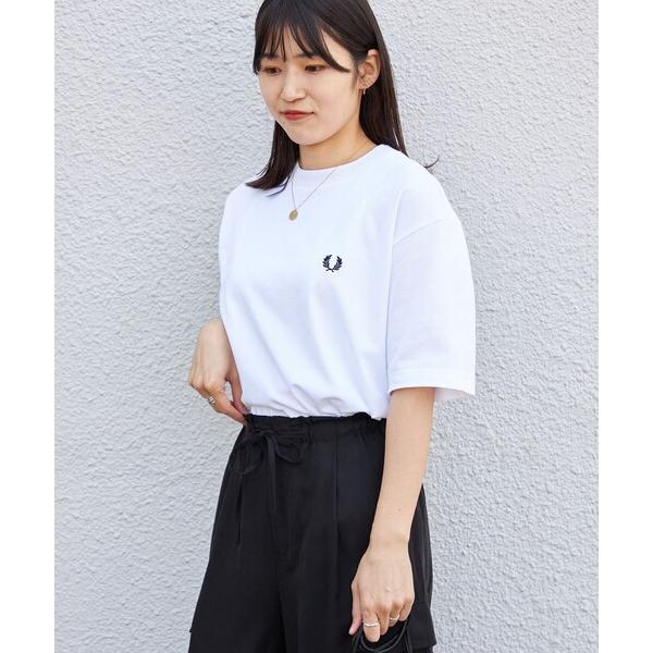 「FRED PERRY」 半袖Tシャツ MEDIUM ホワイト メンズ