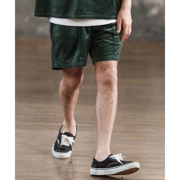 パンツ mp12009- センタープリーツ入りストレッチコーデュロイショートパンツ メンズ
