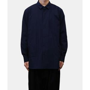 ATON◇SUVIN_BROAD STANDARD SHIRT/2/コットン/NVY/BL.AG.GM.0001