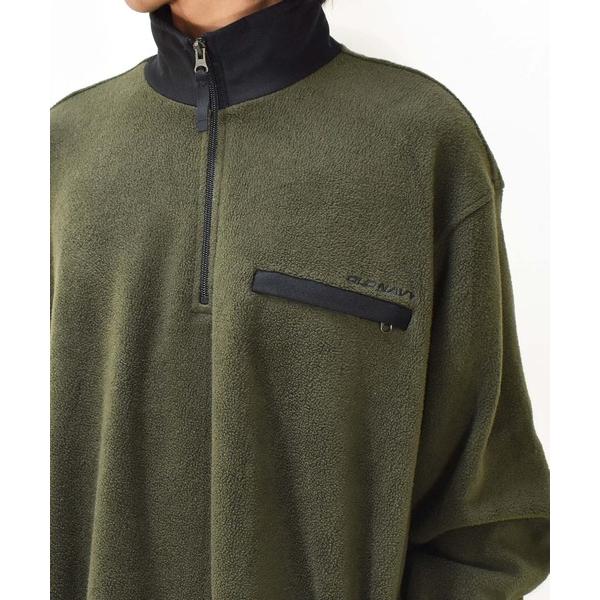 「ヴィンテージ古着」Y2K OLD NAVY/オールドネイビー ロゴ刺繍 ハーフジップ フリースプル...