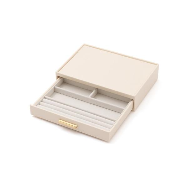 収納 スタッキング ジュエリーボックス リング 小物入れ ホワイト