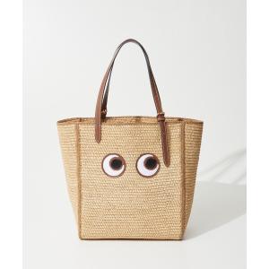 トートバッグ バッグ レディース ANYA HINDMARCH N/S Tote Small Eyes in Raffia アニヤハインドマーチ アイ｜zozo