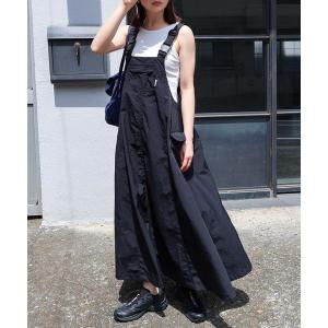 ワンピース 「新色・新サイズ追加」ナイロンジャンパースカート「接触冷感/UVカット(UPF50＋)/撥水加工」