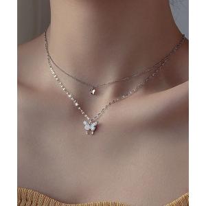 DiamondHearts（ダイヤモンドハーツ） ネックレス ダブルバタフライ