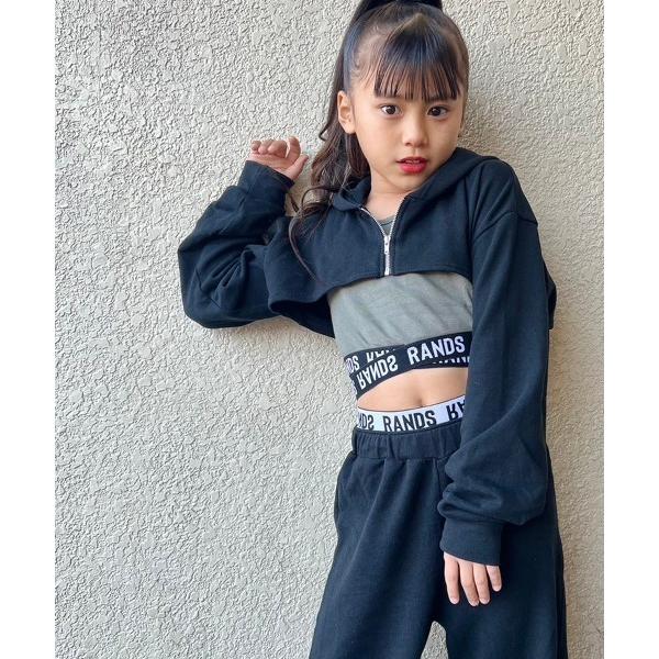 パーカー RandS/R ベリーショートZIP-PK キッズ 子供服 女の子