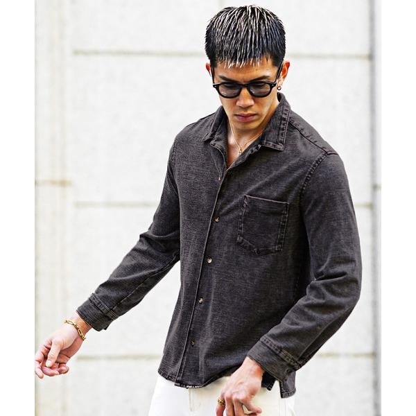 シャツ 「SOMEDIFF」開襟カットデニムシャツ メンズ メンズ