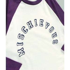 tシャツ 配色ラグランスリーブ長袖Tシャツ　ロンT キッズ 子供服 男の子