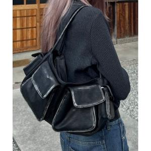 バッグ ハンドバッグ メンズ ストリートファッション Chikashitsu + チカシツプラス vintage leather hand bag バ