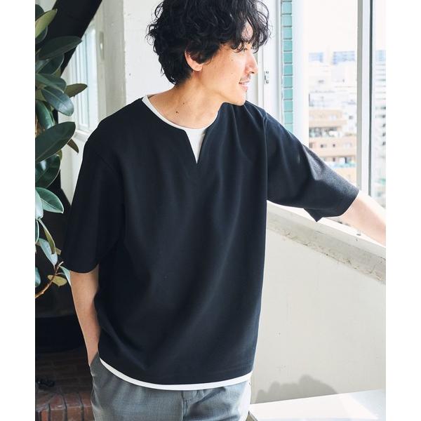 「GLOBAL WORK」 半袖Tシャツ LARGE ブラック メンズ