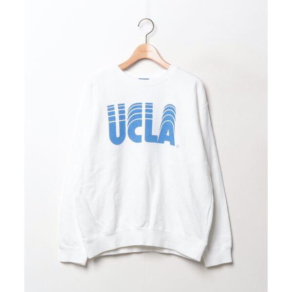 「UCLA」 スウェットカットソー - ホワイト レディース