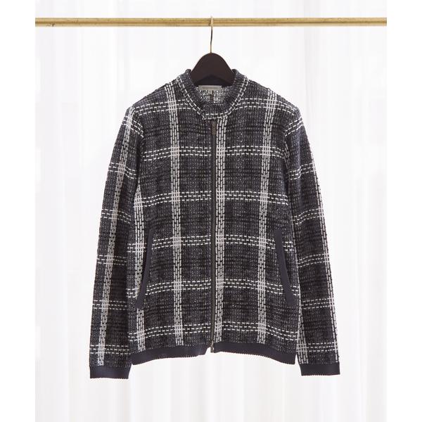 カーディガン フレーバースラブ ライダースブルゾン メンズ