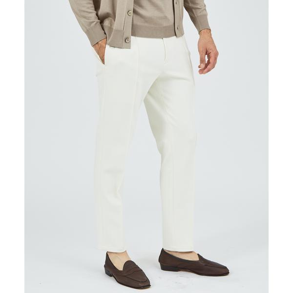 スラックス 「定番人気」ダンボールニット ピンタックパンツ メンズ