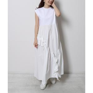 Re.Verofonna ワンピース ドットダブルフリルAラインワンピース 